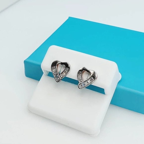 925 Sterling Silver CZ Beautiful Earrings for Women, 1USPAR4210 - Picture 2 of 11